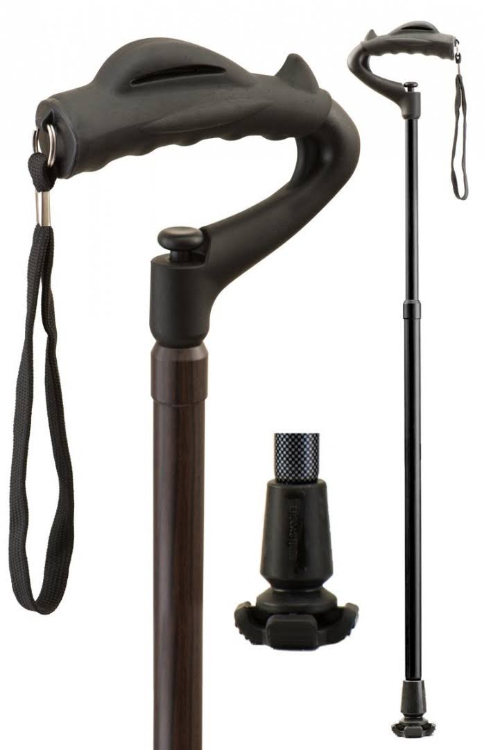 Ergocane Fully Adjustable Ergonomic Cane (Brown)