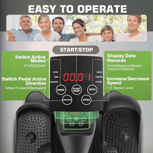 ANCHEER Under Desk Elliptical Machine – Quiet Pedal Exerciser for Seniors, Office & Home, Low-Impact Seated Leg Workout Equipment, Smart LCD Display, Remote Control - Image 33