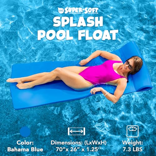 TRC Recreation Foam Swimming Pool Float, Floating Water Lounger, Splash 1.25?? - Image 57