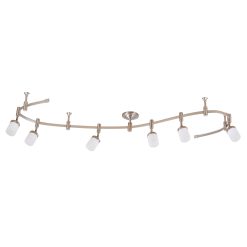 Catalina Lighting 96” 6-Light LED Flex Track Brushed Nickel