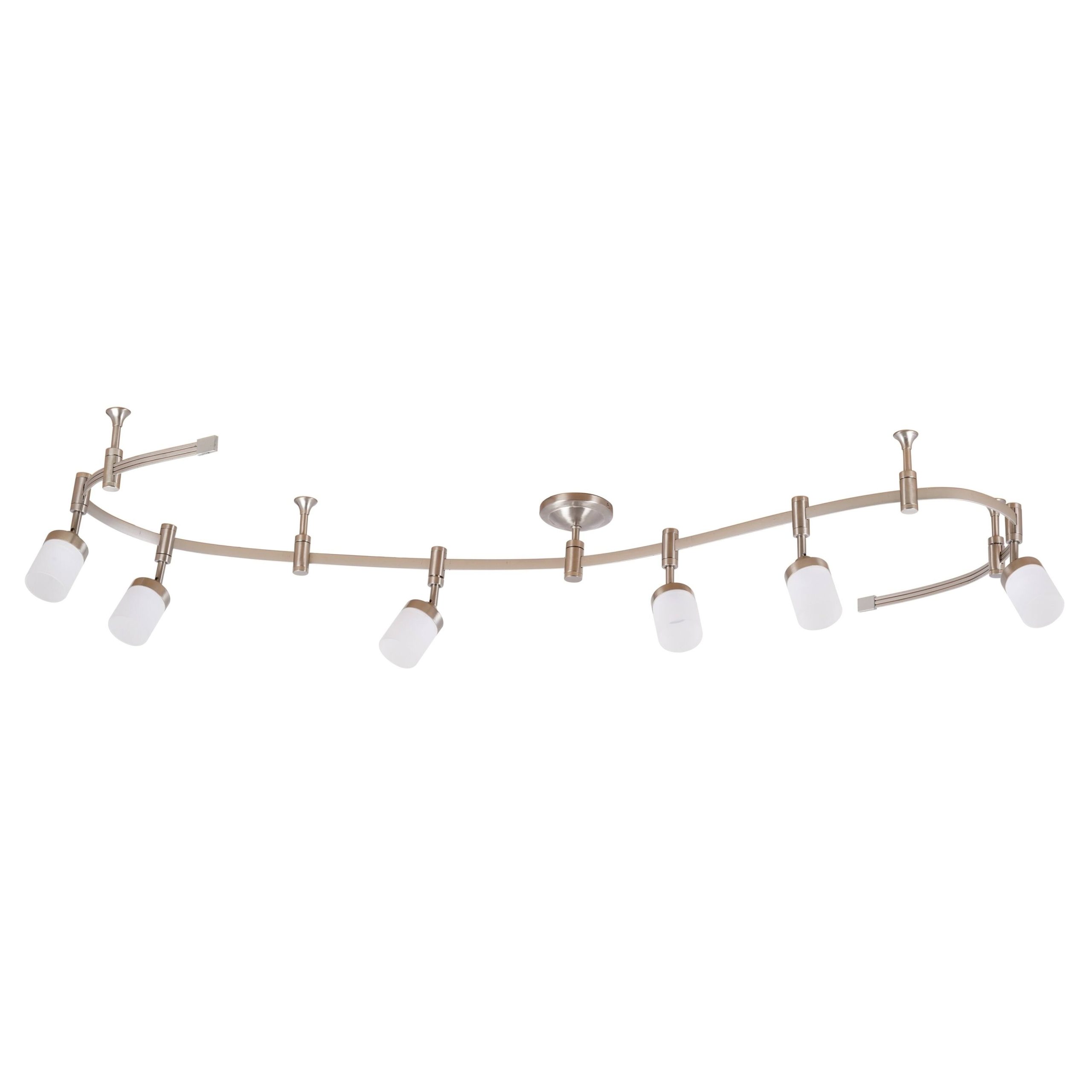 Catalina Lighting 96” 6-Light LED Flex Track Brushed Nickel