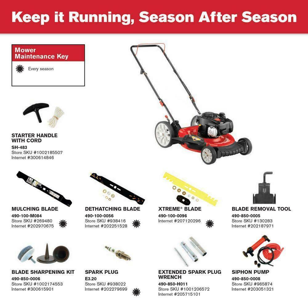 Troy-Bilt Tb100 Walk Behind Push Mower with Briggs and Straton Engine - Image 3