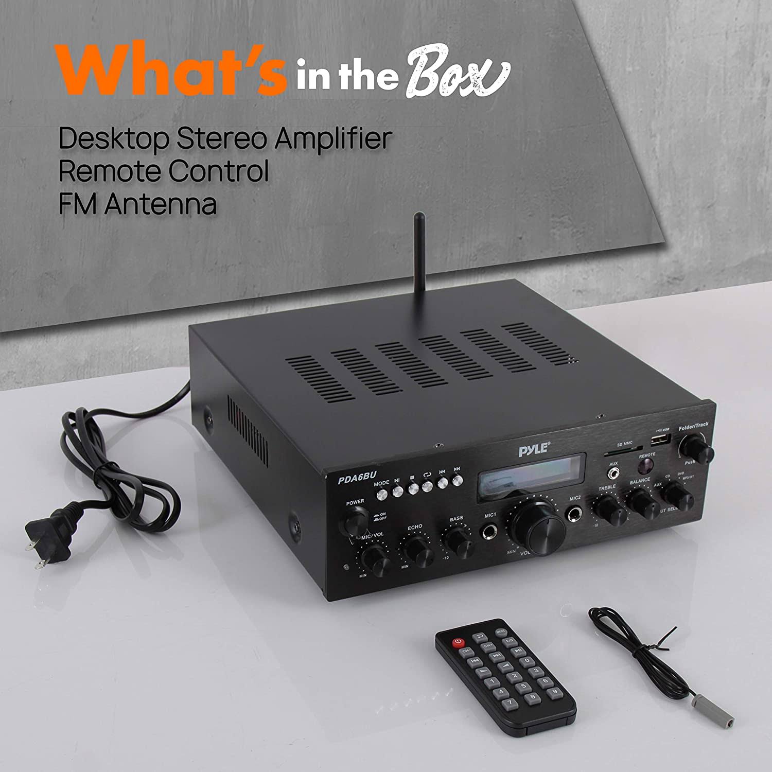 Pyle PDA6BU.5 Bluetooth Stereo Amplifier Receiver - Image 8