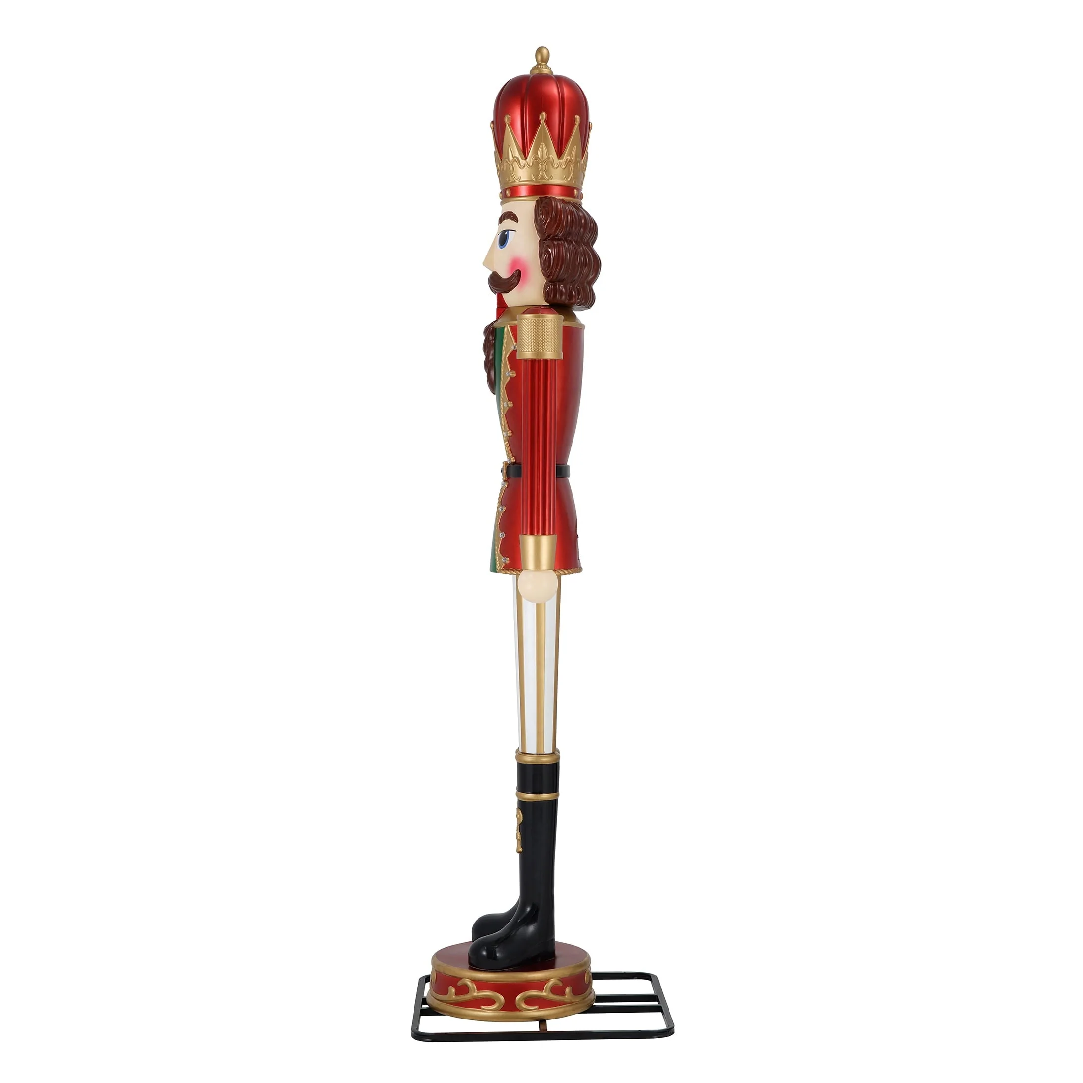 2025 Animated Christmas Nutcracker Blow Mold Decoration, Multicolor, 9′, by Holiday Time - Image 3