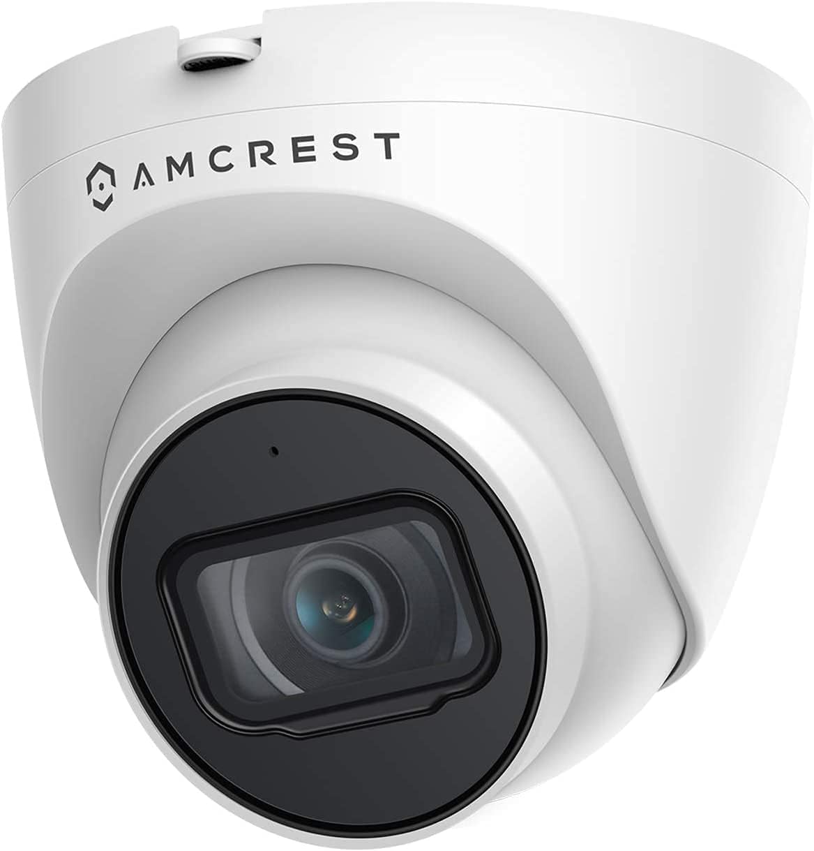 Amcrest 5MP Turret POE Camera, UltraHD Outdoor IP Camera POE with Mic/Audio, 5-Megapixel Security Surveillance Cameras, 98ft NightVision, 2.8mm Lens (103?? FOV), IP67, MicroSD (256GB), (IP5M-T1179EW)