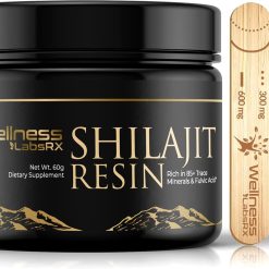 Shilajit Pure Himalayan Organic Shilajit Resin – Himalayan Shilajit Supplement- Maximum Potency and Pure Shilajit for Men, Gold Grade Natural Shilajit with 85+ Trace Minerals and Fulvic Acid – 60g