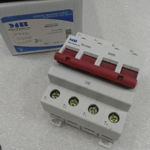 MTS2125 Manual Transfer Switch, 2-Pole Unit, 125A, 240V MAX