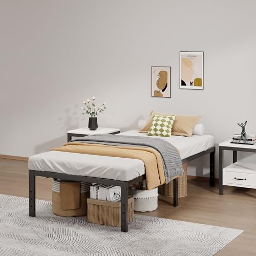 Metal Bed Frame Full Size – 14 Inch Heavy-Duty Full Platform Bed Frame No Box Spring Needed, Easy Assembly, Noise-Free, Sturdy Mattress Foundation, Underbed Storage Space - Image 18