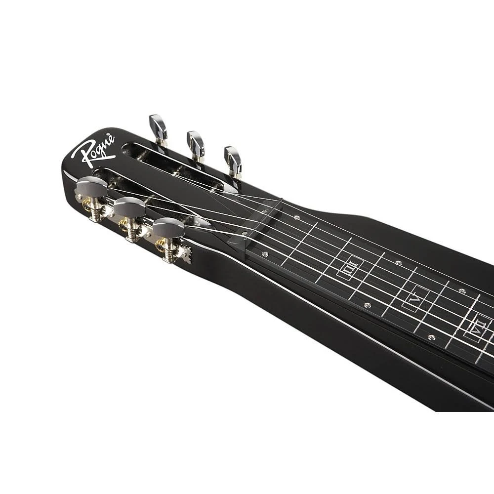 RLS-1 Lap Steel Guitar with Stand and Gig Bag, Metallic Black - Image 4
