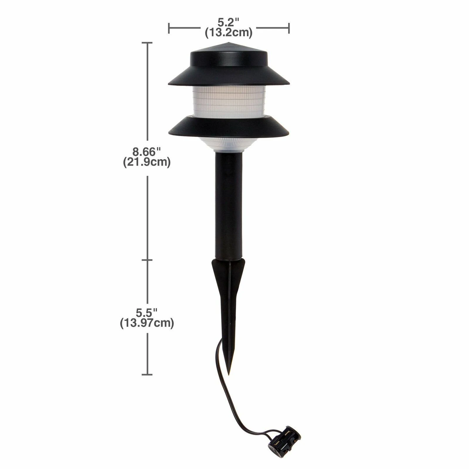 Paradise GL22627 Low Voltage Plastic 4W Path Light (Black, 8 Pack) - Image 4