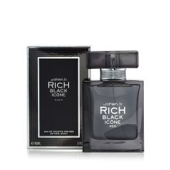 Rich Black Icon Eau De Toilette Spray for Men – 3.0 oz.