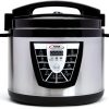 Power Pressure Cooker XL XL 10-Quart Electric Pressure, Slow, Rice Cooker, Steamer & More, 7 One-Touch Programs, Silver