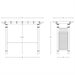 Vita 88??? x 32??? x 86.5??? Fairfield Grande Vinyl Arbor, White, VA84231 - Image 3