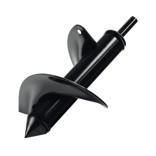 Auger Drill Bit for Planting 2 x 14.5 Inch, Garden Auger Spiral Drill Bit for 3/8 Hex Drive Drill, Earth Post Hole Digger Bulb Planter Plant Flower Planting Auger for Drill Rapid Bedding Digging