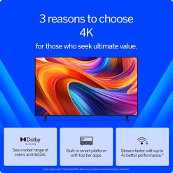 Alternative view of VIZIO 50??? 4K Resolution HDR Smart TV, Dolby Vision HDR/HDR10+, WiFi 6 ?C (Renewed)