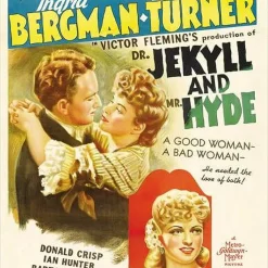 Dr. Jekyll and Mr. Hyde Poster Movie B 27 x 40 In – 69cm x 102cm Spencer Tracy Ingrid Bergman Lana Turner Donald Crisp Ian Hunter Barton MacLane