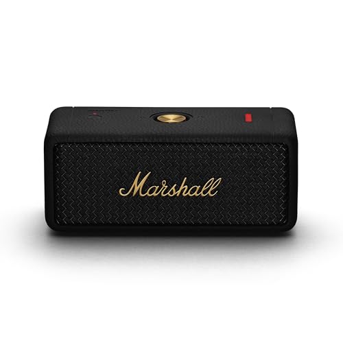 Marshall Emberton II Portable Bluetooth Speaker, Black & Brass - Image 2