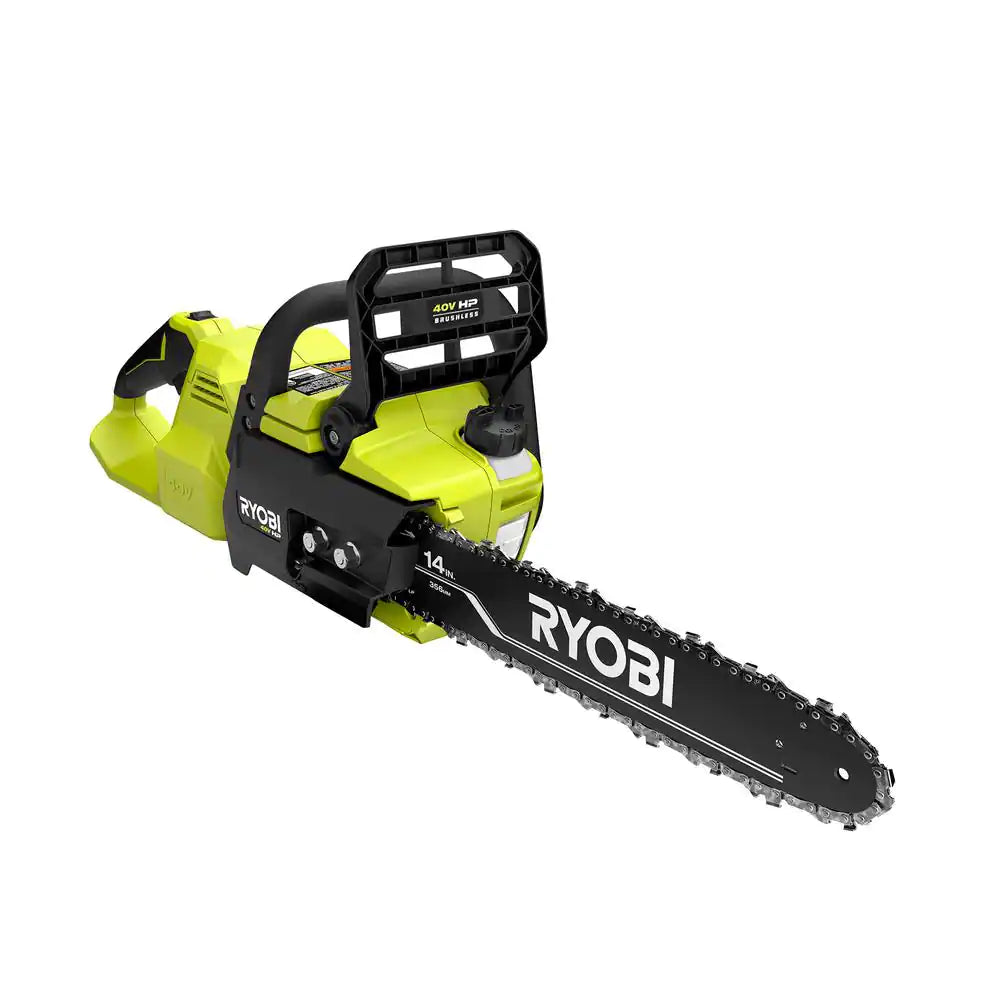 RYOBI RY405010BTL 40V HP Brushless 14 in. Cordless Battery Chainsaw (Tool Only) - Image 10