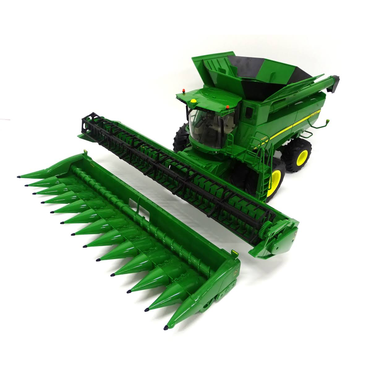 1:16 Big Farm John Deere S690 Combine with Corn and Draper Head 47101 - Image 2