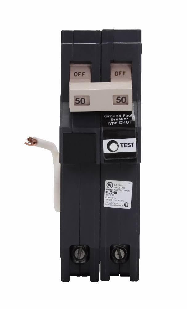 CHN260GF Eaton CH 5mA Gfci, 2P, 60A, 120/240V, 10KAIC