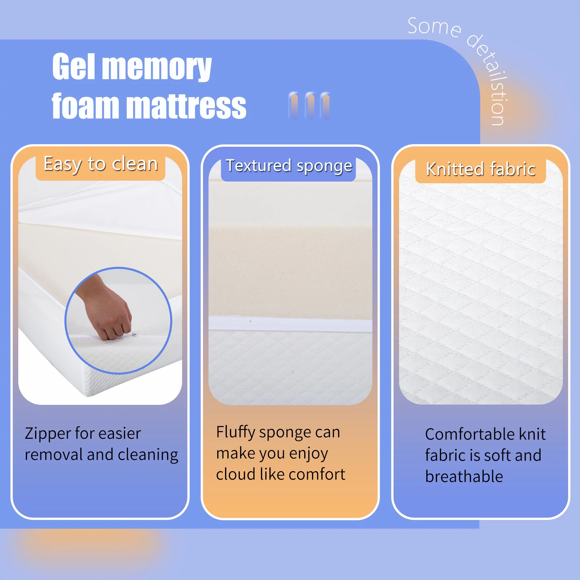 12 Inches Cooling-Gel Memory Foam Mattress Medium Firm Feel Memory Foam Mattress Bed in a Box CertiPUR-US Certified, Full - Image 8