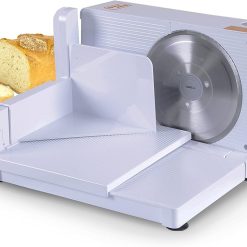 SuperHandy Meat Slicer Electric Food Deli Bread Cheese Portable Collapsible 6.7 inch Stainless Steel RSG Solingen Blade