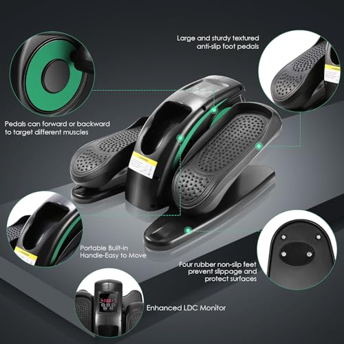 ANCHEER Under Desk Elliptical Machine – Quiet Pedal Exerciser for Seniors, Office & Home, Low-Impact Seated Leg Workout Equipment, Smart LCD Display, Remote Control - Image 39