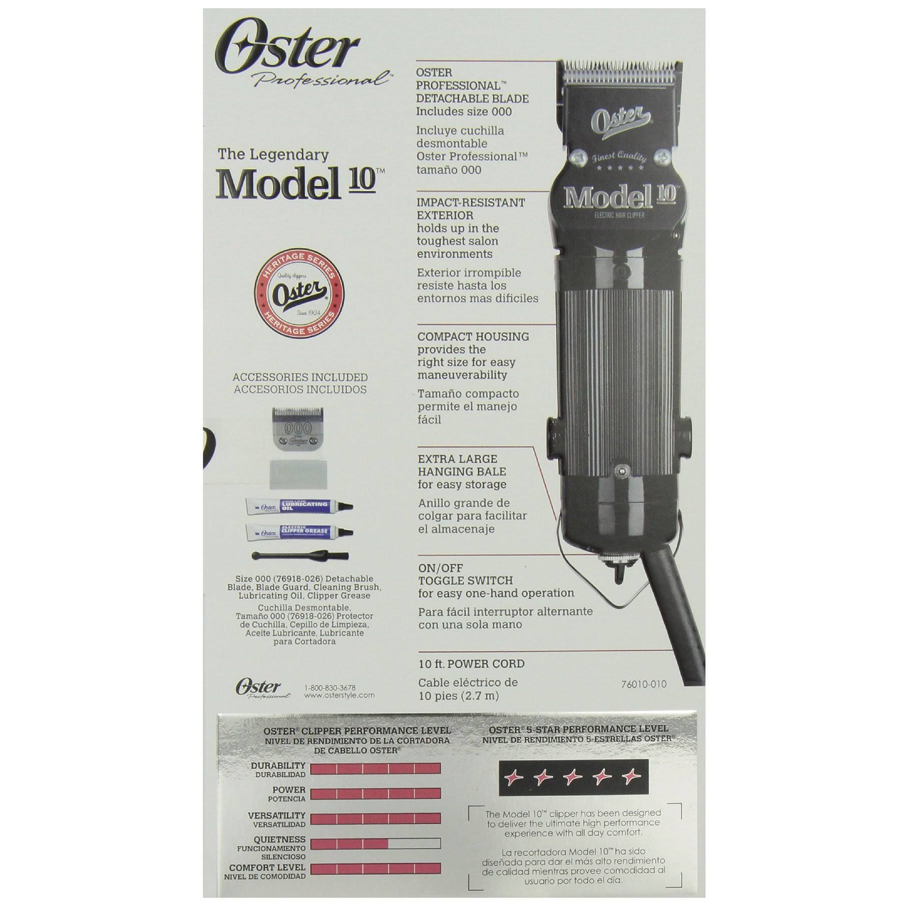 Oster Professional Model 10 Heavy Duty Detachable Blade Clipper - Image 4