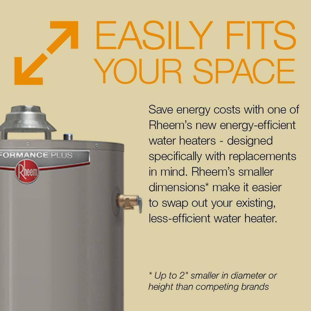 ??Rheem Performance 40 gal. Medium 6 Year 4500/4500-Watt Elements Electric Tank Water Heater - Image 7