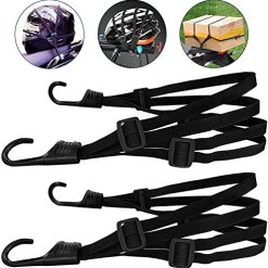 Alternative view of Luggage tensioner Helmet Luggage Strapping Rope Bicycle Tension Belt with Hook Elastic Luggage Belt Motorcycle Luggage Lashings Strap Tab Gear Rear Bag