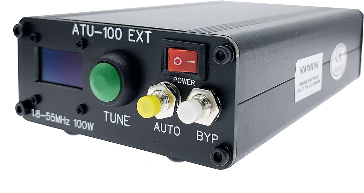Malahit Antenna Tuner ATU-100 EXT 1.8-50MHz atu100 by N7DDC 7×7 0.96 Inch OLED 3.2 Firmware Programmed with Housing Assembled Machine with USB Cable??No Battery??