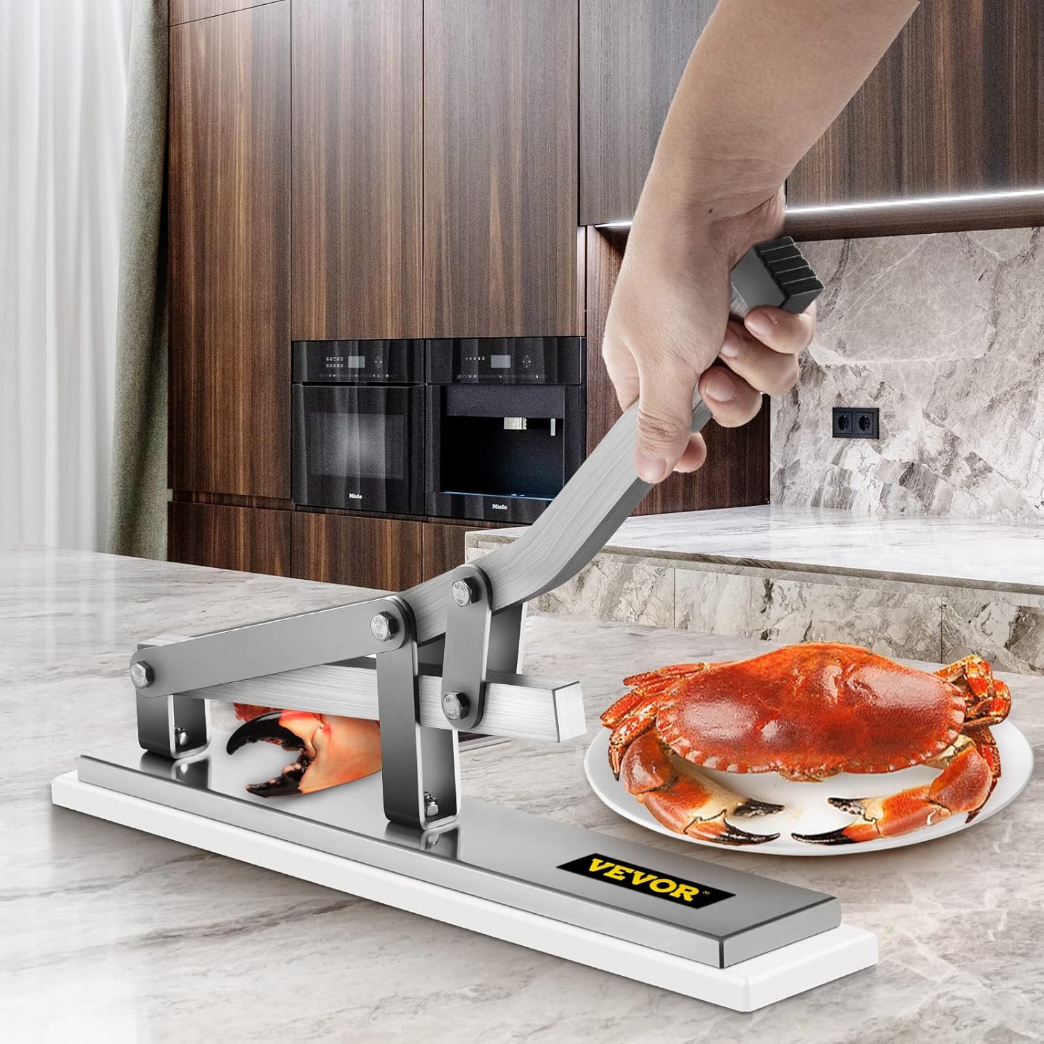 VEVOR Stone Crab Cracker with 2 Seafood Picks, Aluminum & Stainless Steel Construction Shellfish Shucker, Seafood Tools Set for Lobster and Crab Legs Pack of 2 - Image 8