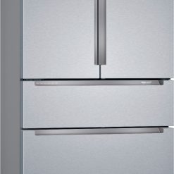 Alternative view of Bosch – 800 Series 20.5 Cu. Ft. 4-Door French Door Counter-Depth Smart Refrigerator – Stainless steel