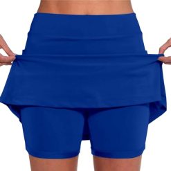 Womens Golf Skirt High Waisted Tennis Skorts for Women with Pockets Skirt with Shorts Tummy Control Plus Size Skort