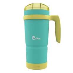 Bubba Envy S Vacuum-Insulated Stainless Steel Tumbler with Lid, 32 oz ?C Removable Bumper and Handle ?C Sweat Resistant and BPA-Free – Ideal for Work, Travel or Poolside – Island Lemon