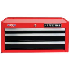 Craftsman 2000 Series 26-in W x 12.25-in H 3-Drawer Steel Tool Chest (Red) Cmst98246rb