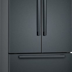 Alternative view of Bosch – 800 Series 21 Cu. Ft. French Door Counter-Depth Smart Refrigerator – Black stainless steel