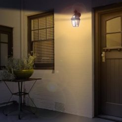 Alternative view of Secure Home Hanging Carriage 14.5-in H Black Medium Base (E-26) Outdoor Wall Light