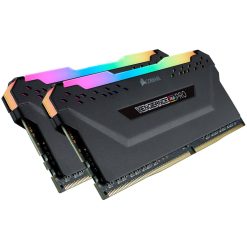 Corsair Vengeance RGB Pro 32GB (2x16GB) 2666 C16 DDR4 Desktop Memory – Black