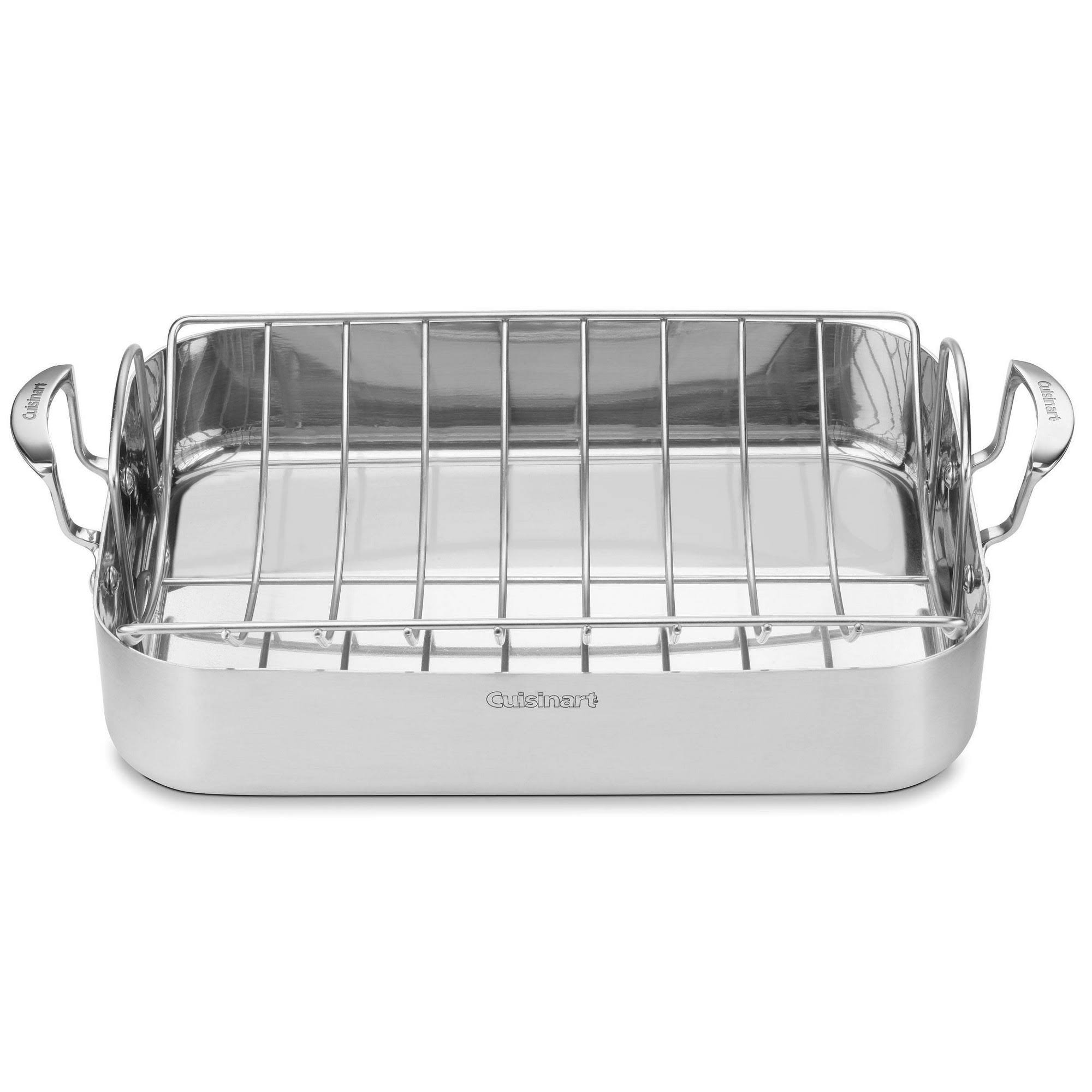 Cuisinart MultiClad Pro Roasting Pan – Stainless Steel – Silver – 16
