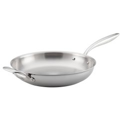 Breville Thermal Pro 12.5×22 Clad Stainless Steel Fry Pan with Helper Handle