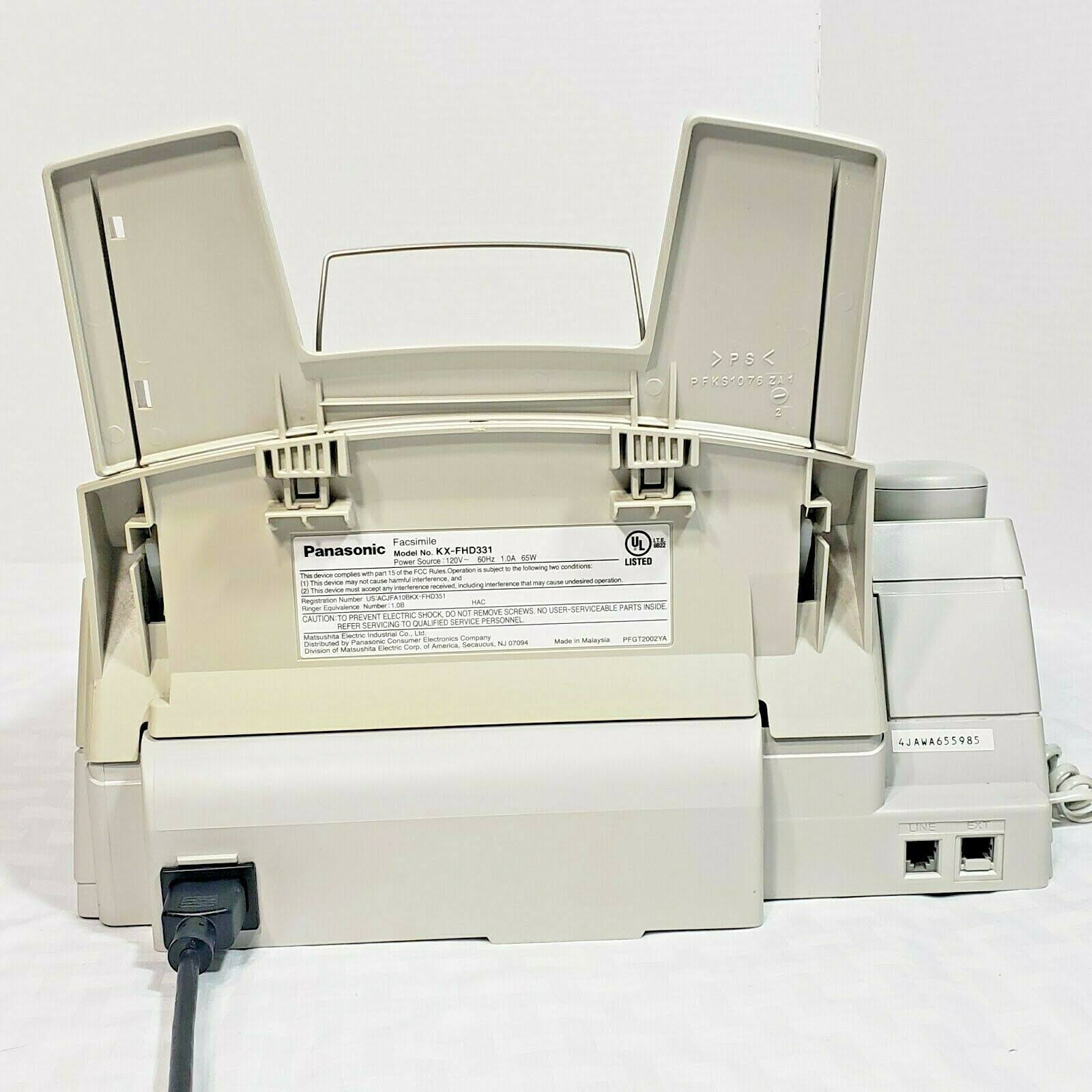 Panasonic KX-FHD331 Fax Copy Machine Copier Plain Paper Caller ID – Black - Image 8