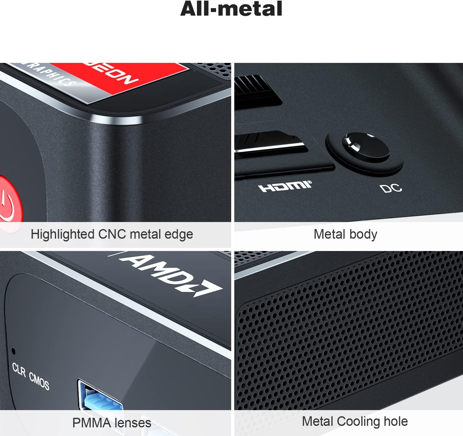 Beelink SER4 Ryzen Mini PC Windows 11 AMD Ryzen 7 4800U(7nm, 8C/16T)up to 4.2GHz, 32GB DDR4 RAM 512GB NVME SSD, 4K@60Hz Triple Display Dual HDMI+Type-C, Support 57W Mini Gaming Computer WiFi 6E BT5.0 - Image 16