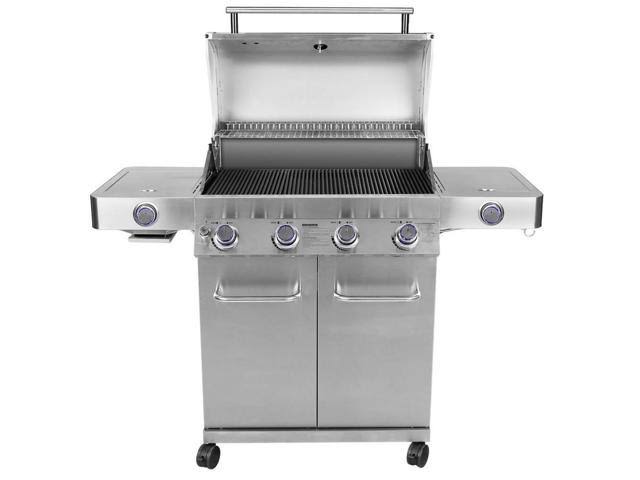 Monument Grills Stainless Steel 4 Burner Propane Gas Grill with Side Sear Burners - Image 2