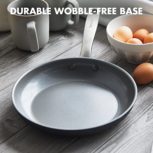 GreenPan Chatham Hard Anodized Healthy Ceramic Nonstick, 12 Frying Pan Skillet with Lid, PFAS-Free, Dishwasher Safe, Oven Safe, Gray - Image 5