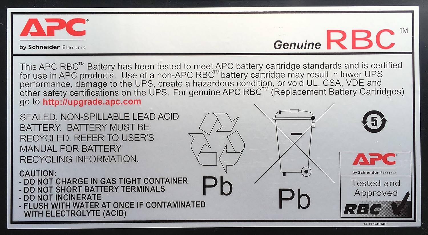 APC UPS Battery Replacement, RBC48, for APC Smart-UPS SMT750, SMT750US, SUA750 and select others - Image 4