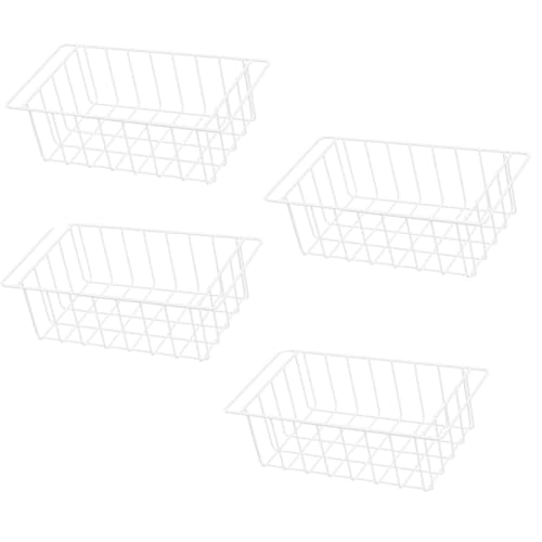 Freezer Wire Baskets, Kitchen Storage Organizer Bins for Chest and Upright Freezer, Refrigerator Dividers Containers with Handles – Pearl White (3) - Image 10