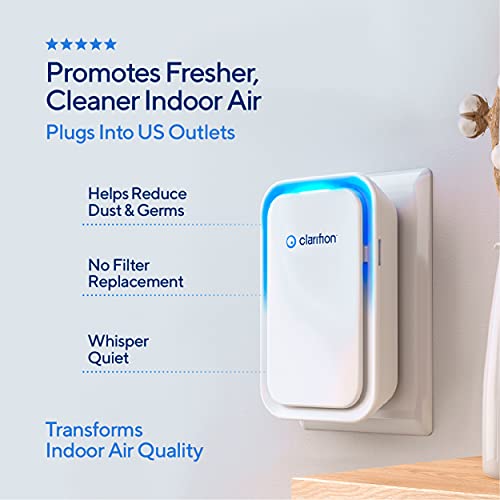 Clarifion – Negative Ion Generator with Highest Output (10 Pack) Filterless Mobile Ionizer & Travel Air Purifier, Plug in, Eliminates: Pollutants, Allergens, Germs, Smoke, Bacteria, Pet Dander & More - Image 6