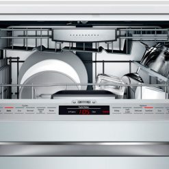 Alternative view of Bosch – 800 Series 24 Top Control Built-In Dishwasher with CrystalDry, Stainless Steel Tub, 3rd Rack, 40 dBa – Stainless steel
