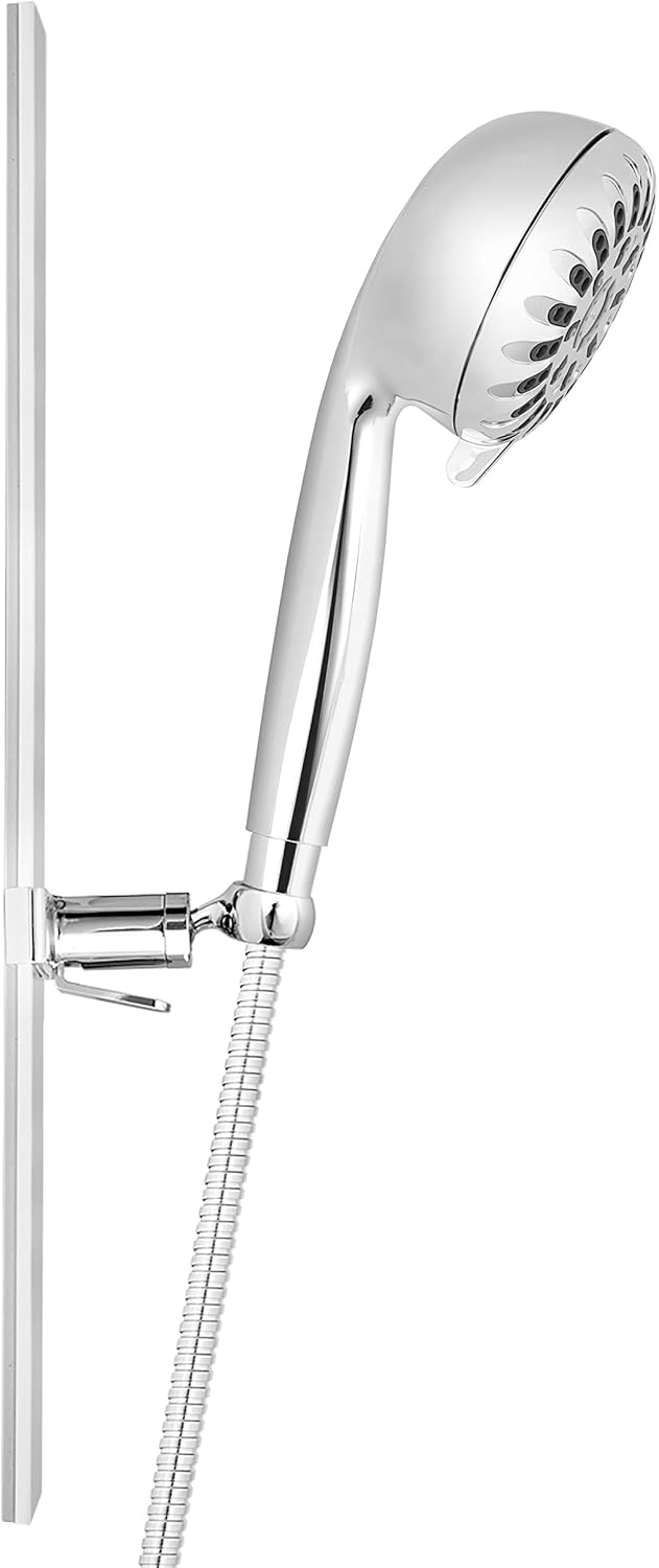 Waterpik Slide Rail Hand Held Shower Head Chrome Height Select with PowerPulse Therapeutic Massage Spray, SRXPP-763ME - Image 5